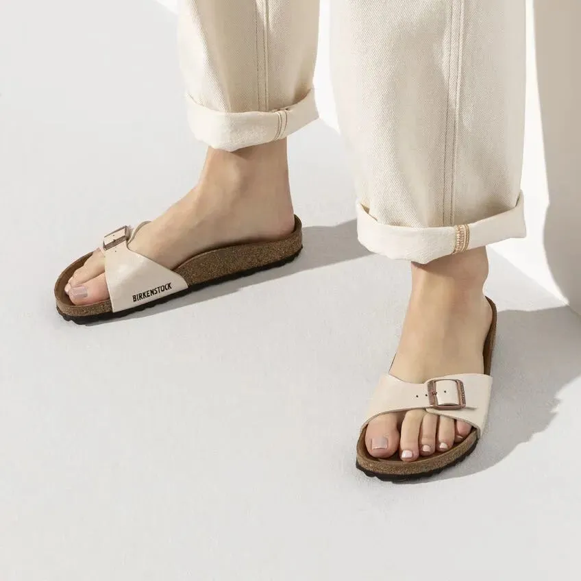 Birkenstock Madrid Birko-Flor Graceful Pearl White