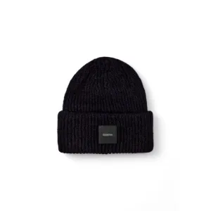 Black Alpaca Leather Hats & Cap