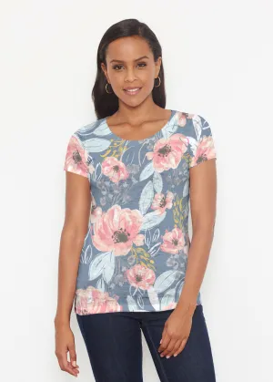 Blossoming Blooms (16226) ~ Short Sleeve Scoop Shirt