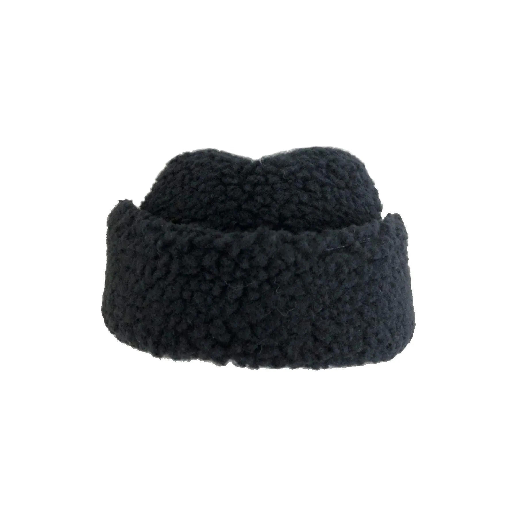 Boa Sherpa Cap With Earflap, Black