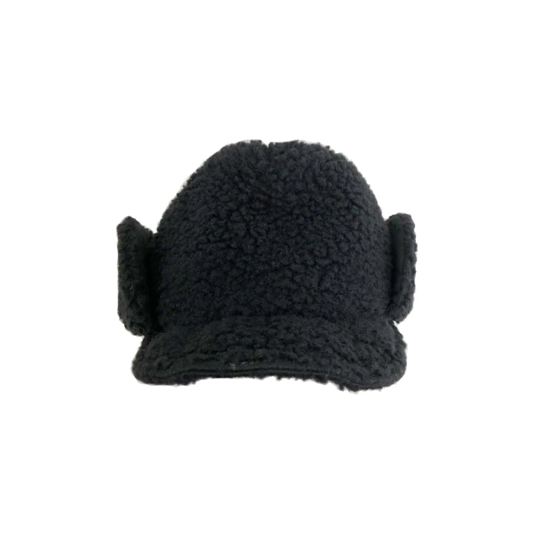 Boa Sherpa Cap With Earflap, Black