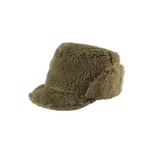 Boa Sherpa Cap With Earflap, Olive