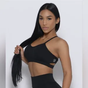 Bombshell Sportswear PUMPED SPORTS BRA Color: Black Size: Small