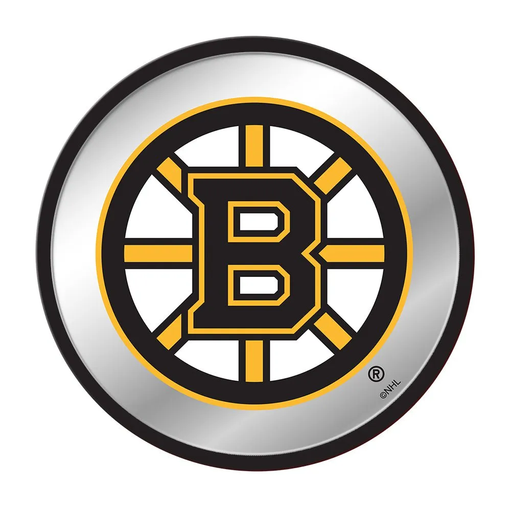 Boston Bruins: Modern Disc Mirrored Wall Sign