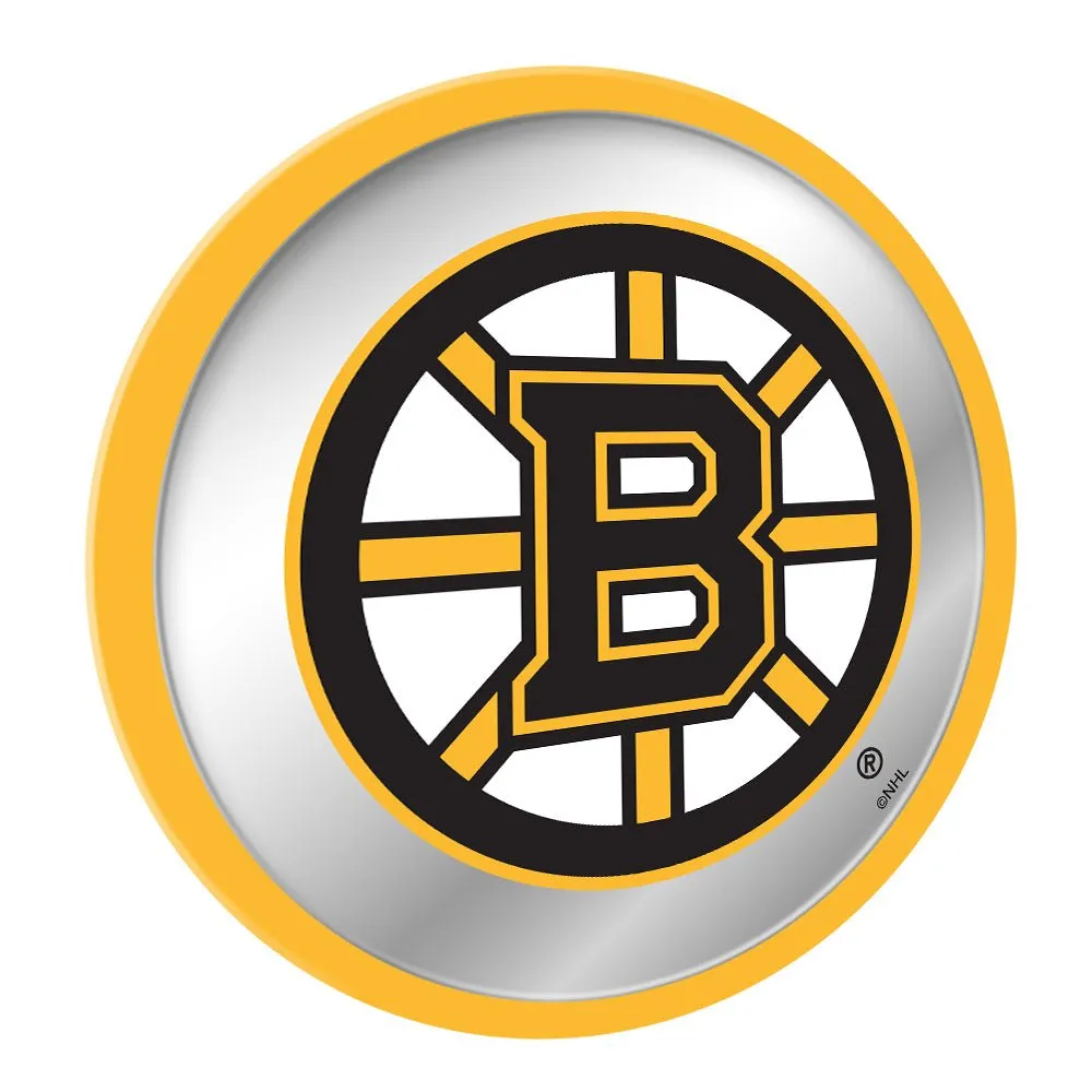 Boston Bruins: Modern Disc Mirrored Wall Sign