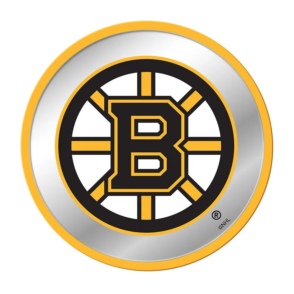 Boston Bruins: Modern Disc Mirrored Wall Sign