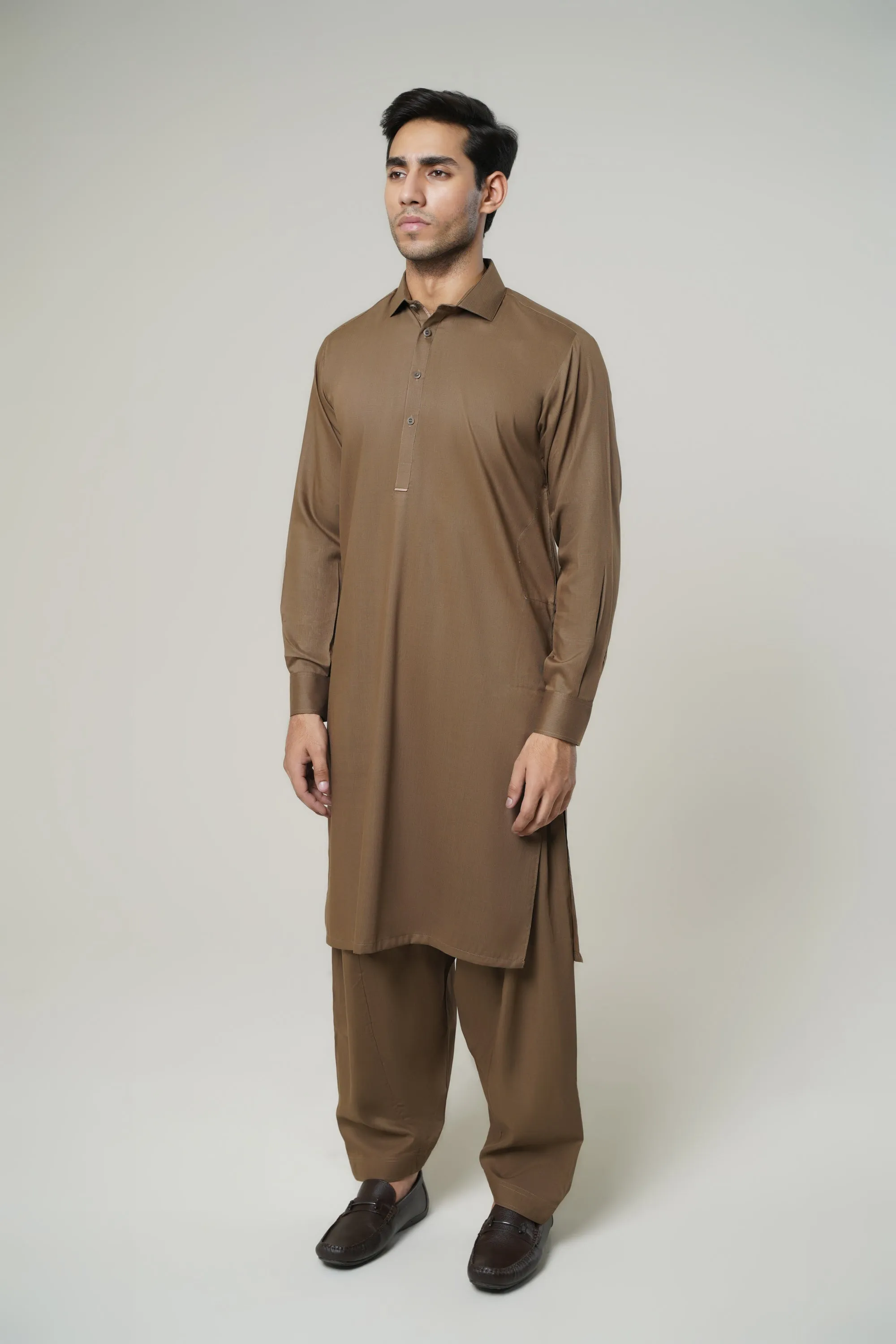 Brown Gents Shalwar Kameez