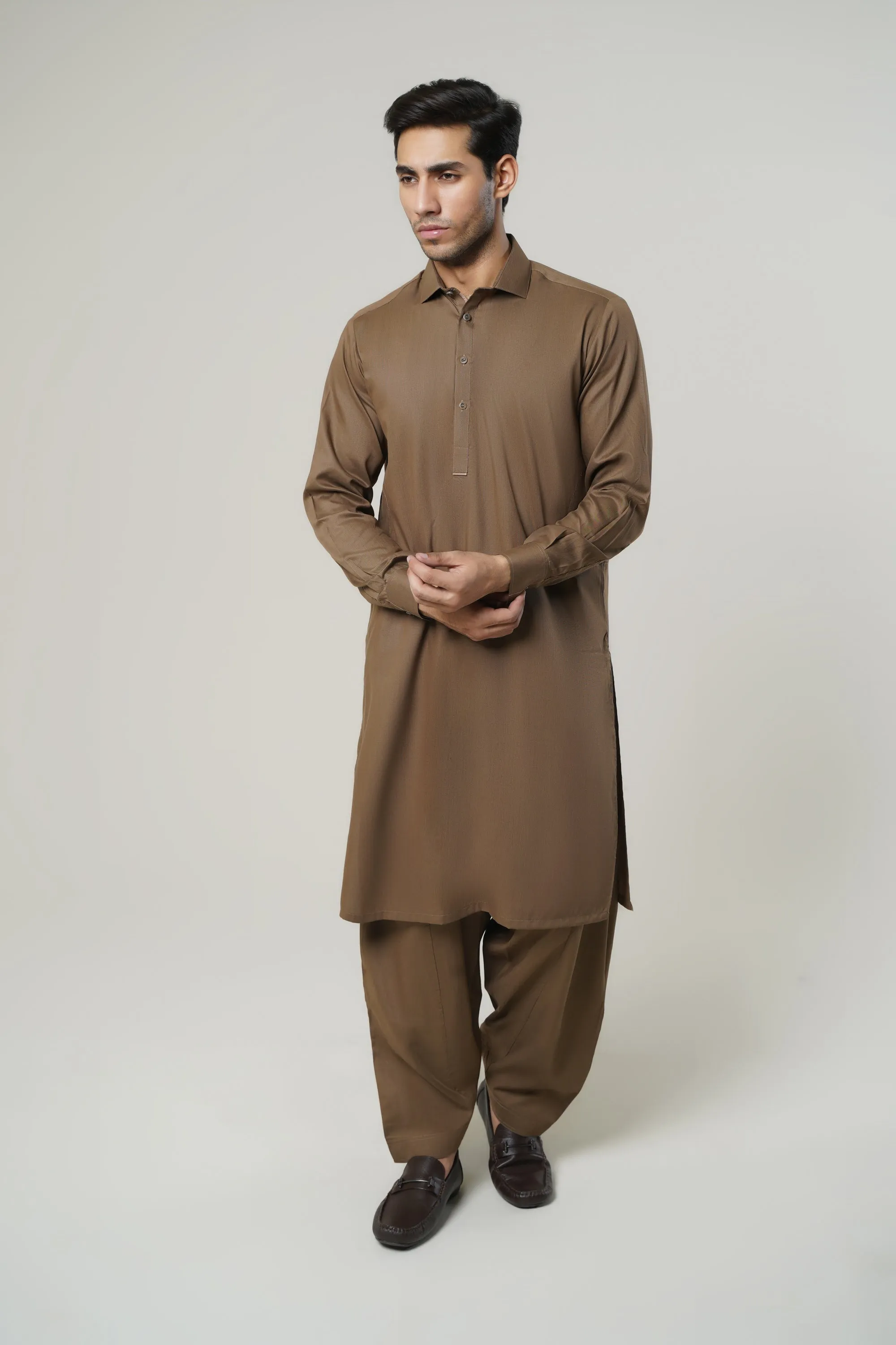 Brown Gents Shalwar Kameez