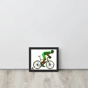 Caribbean Cyclist Framed Poster