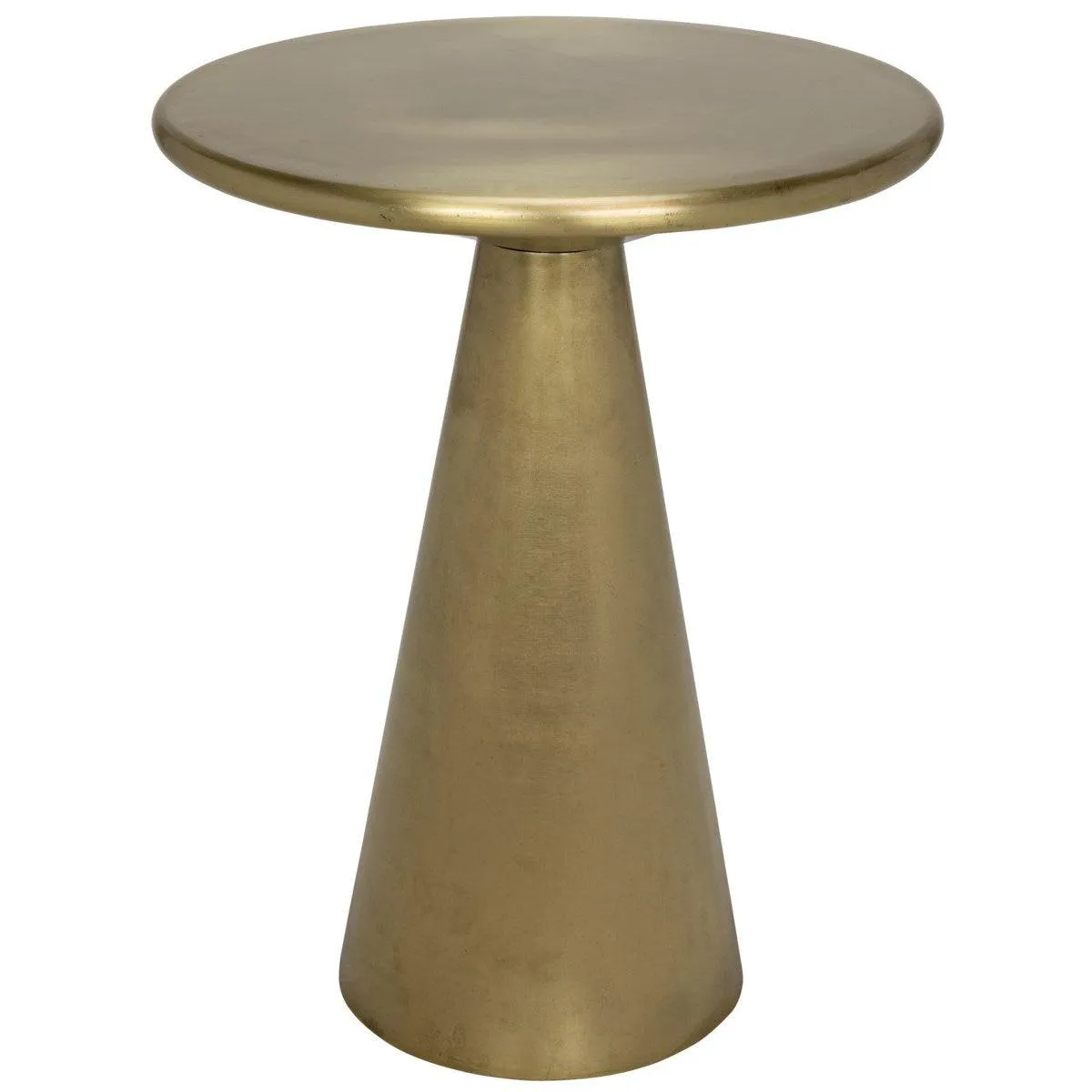 Cassia Side Table, Metal with Brass Finish