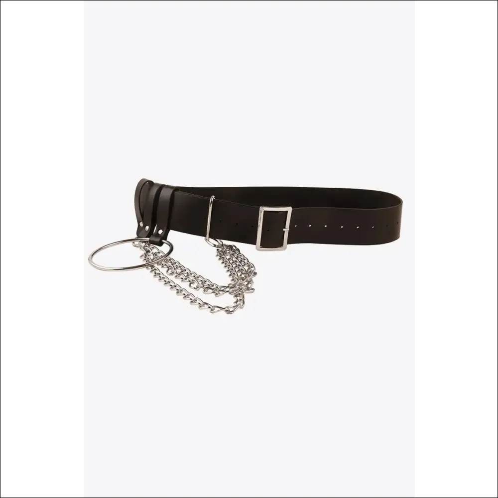 Chic PU Belt with Chain
