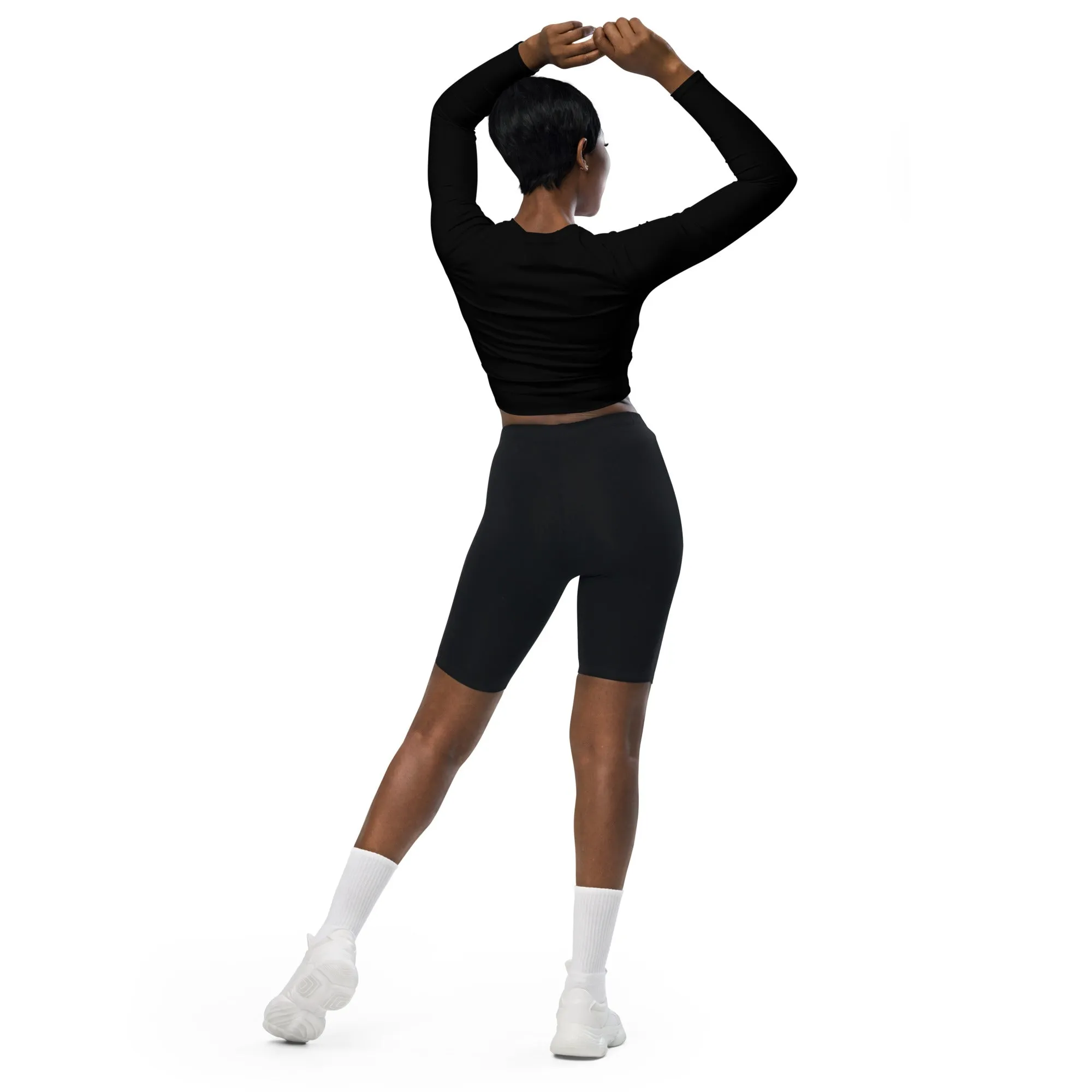 City Chic Long Sleeve Crop Top