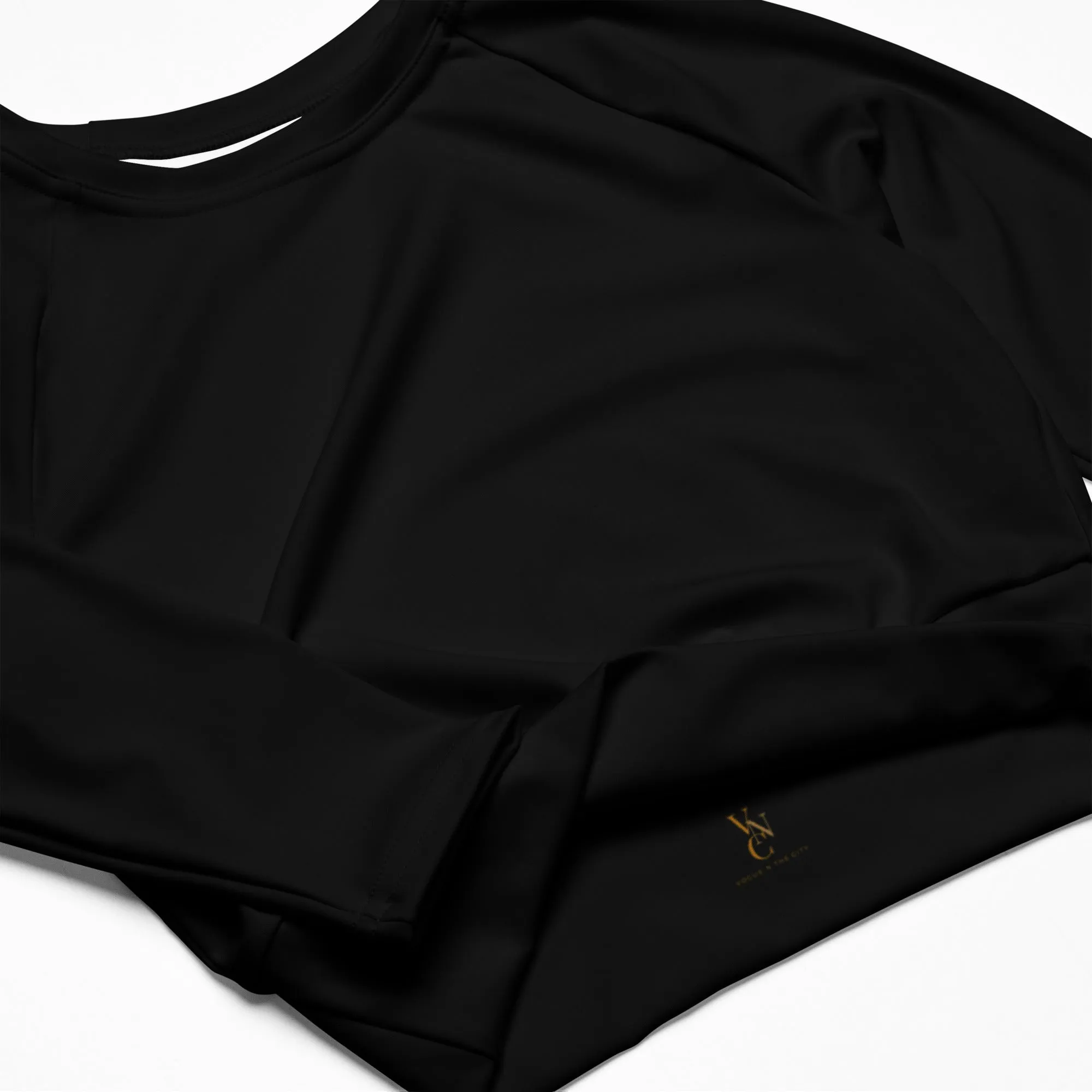 City Chic Long Sleeve Crop Top