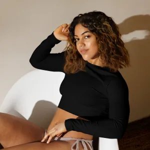 City Chic Long Sleeve Crop Top