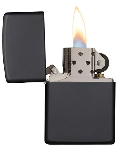 Classic black matte Zippo lighter (fuel NOT included)