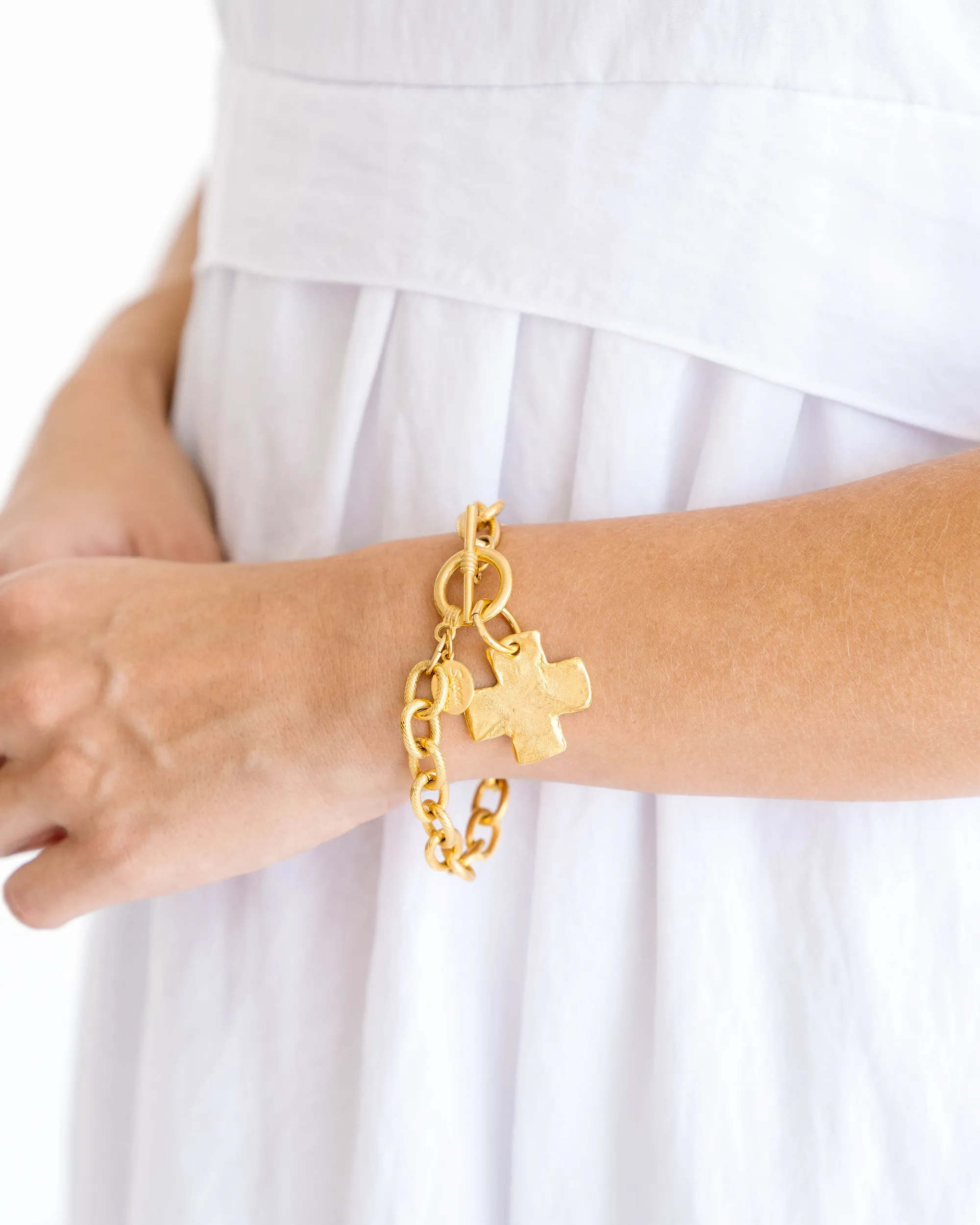Cross Toggle Bracelet