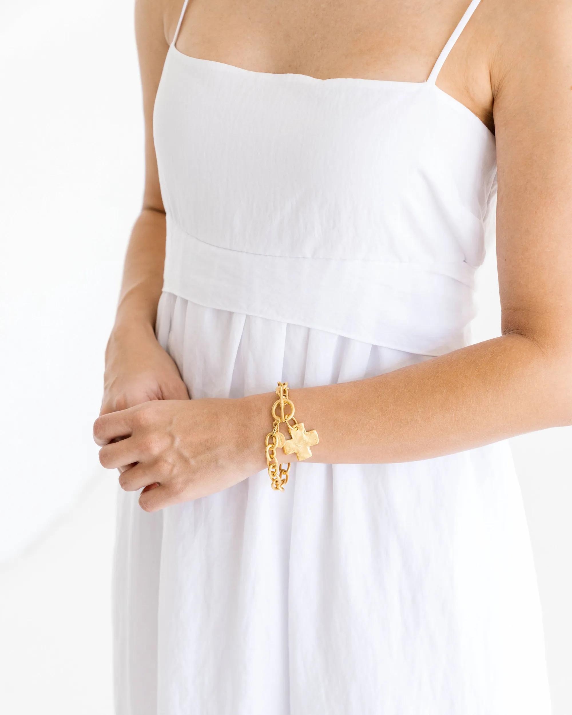 Cross Toggle Bracelet