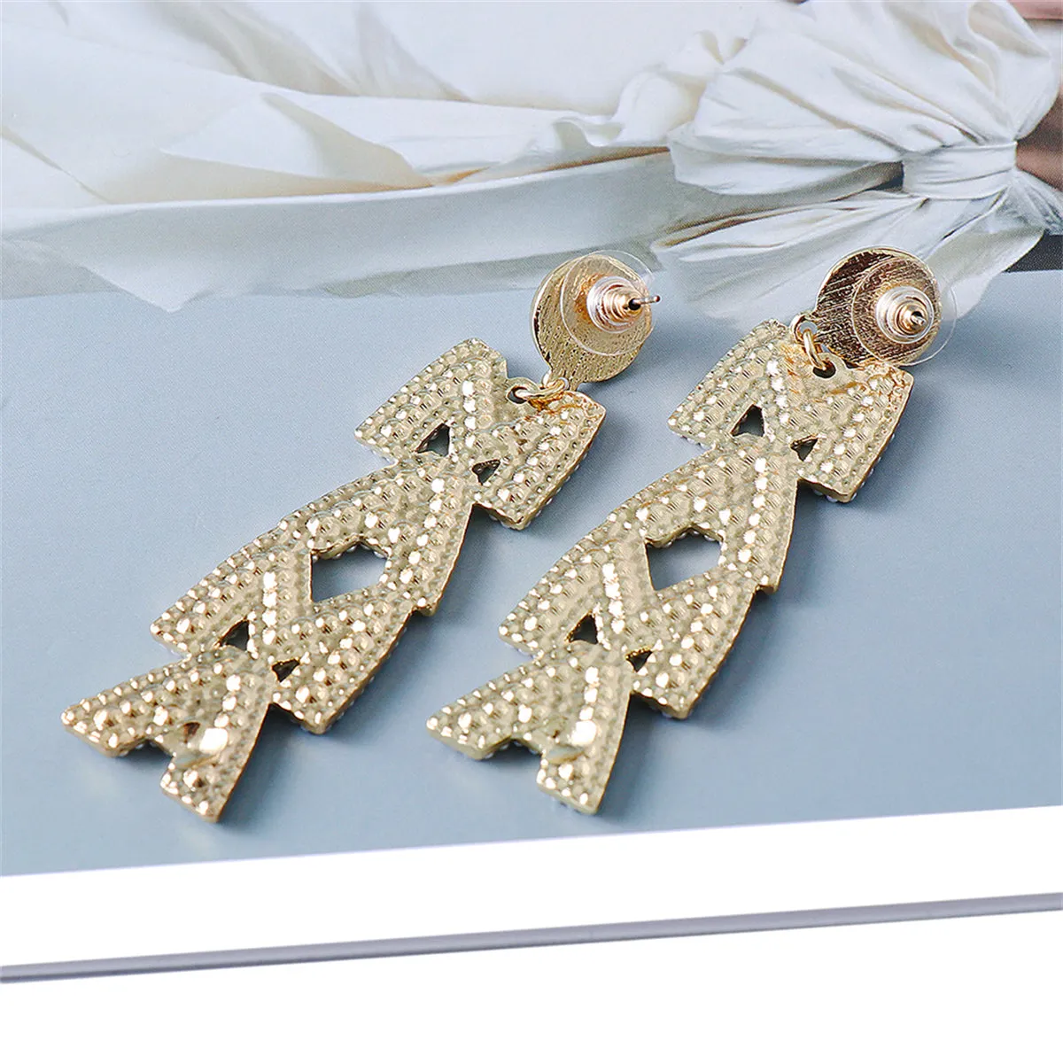 Cubic Zirconia & Pearl 18K Gold-Plated 'Mama' Drop Earrings