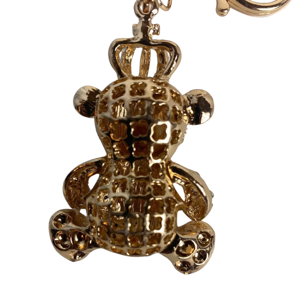 Cuddle Down Keychain with Sparkly Rhinestone Front Design Charm