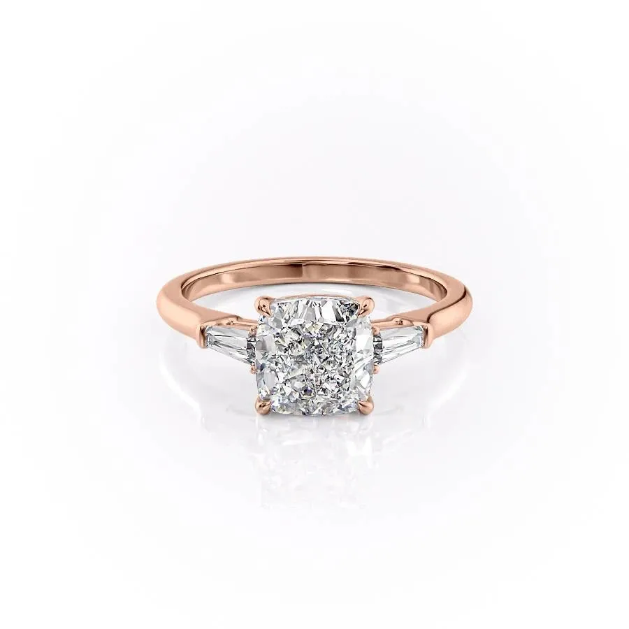 Cushion Cut Moissanite, Traditional Classic Design