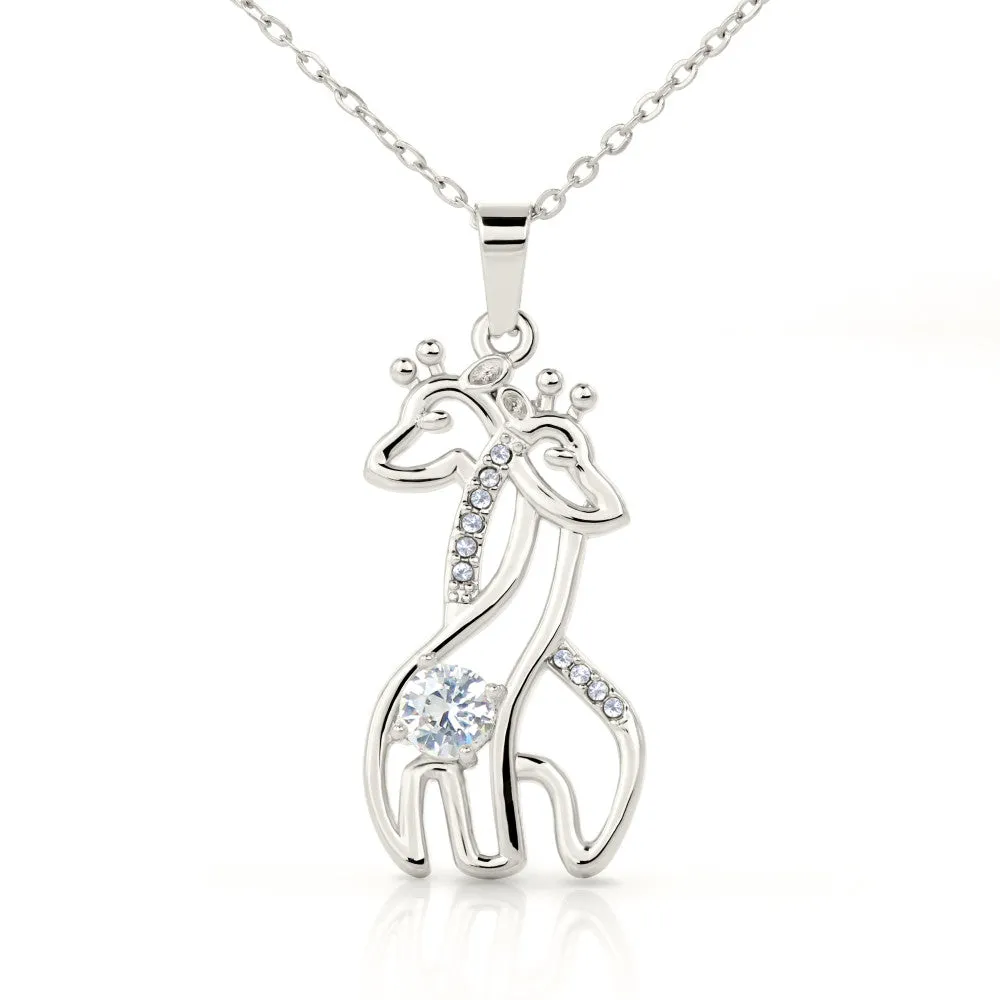 Dear Granddaughter Giraffe Necklace
