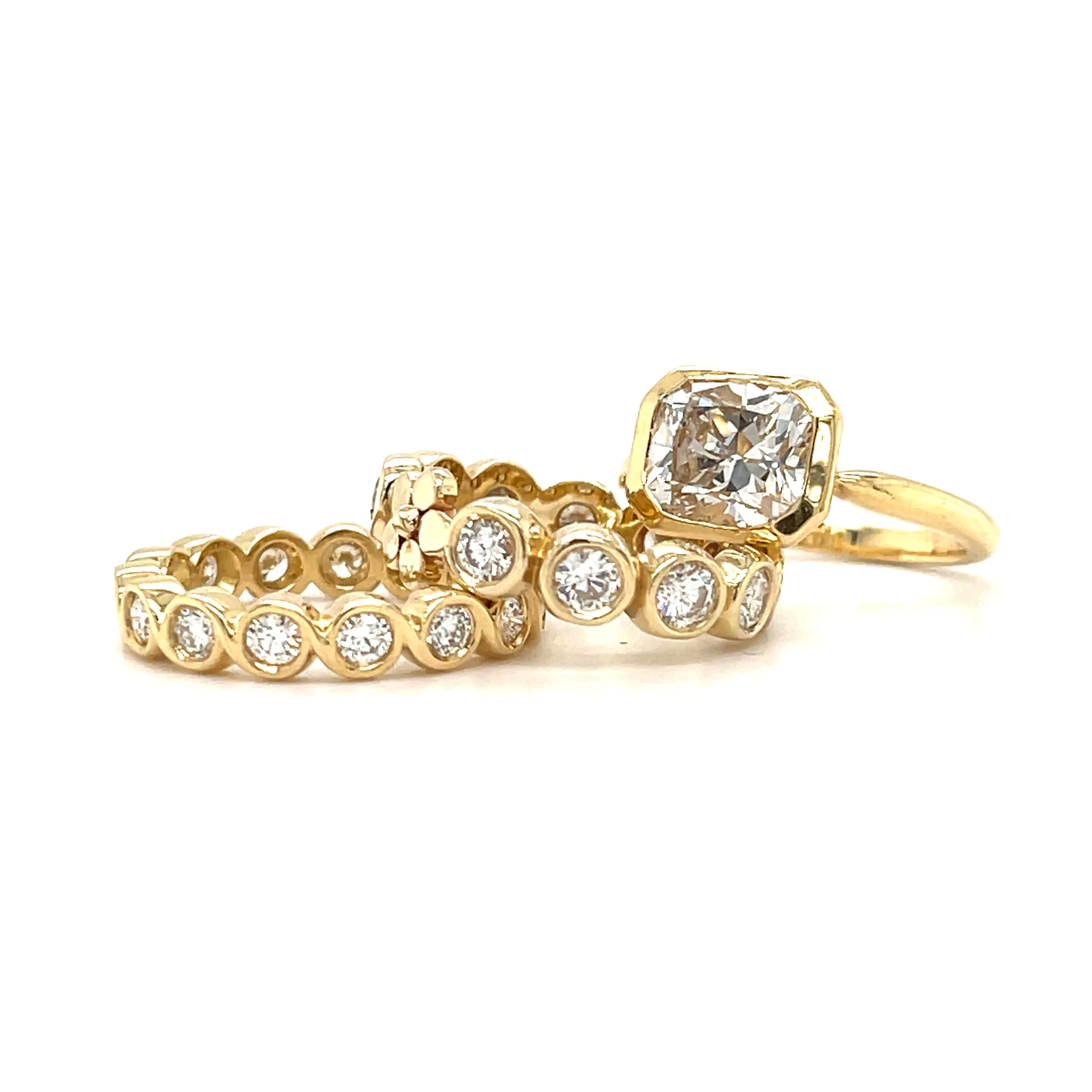 Diamond Primrose Wave Band/1ctw