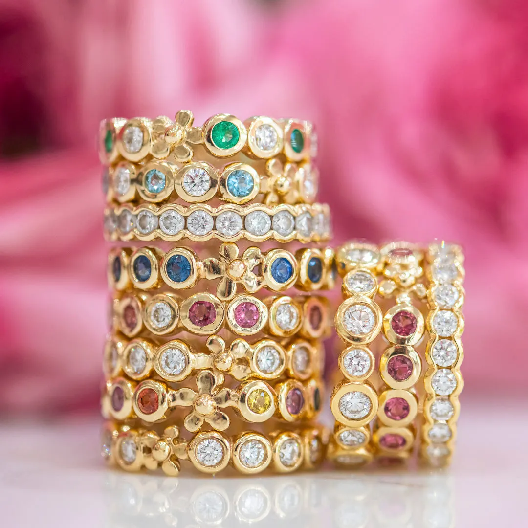 Diamond Primrose Wave Band/1ctw