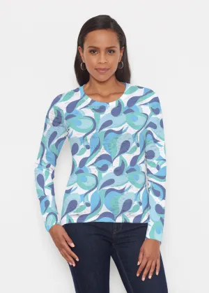 Disco Blue (8067) ~ Signature Long Sleeve Crew Shirt