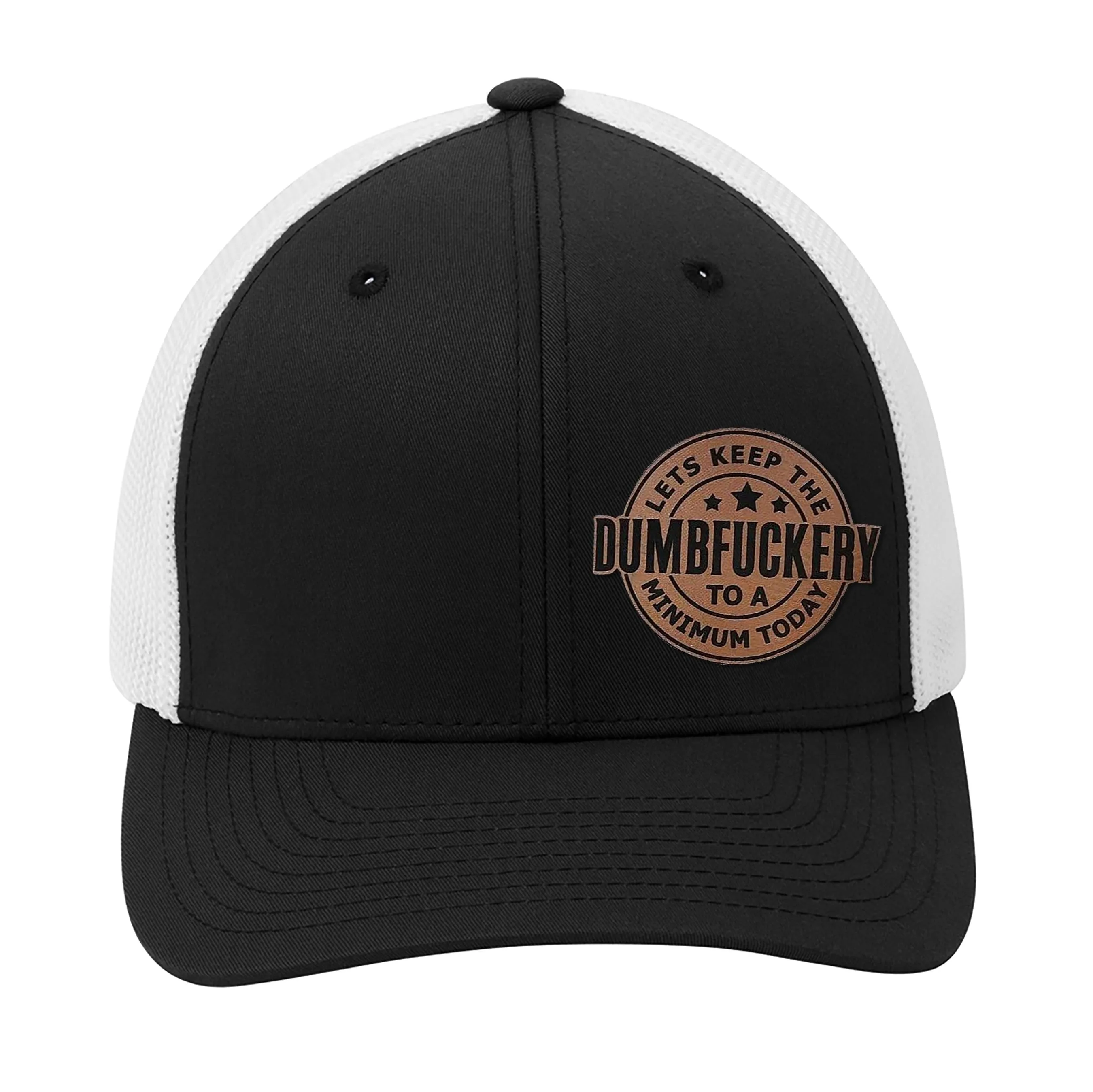 Dumbfuckery Leather Patch Hat