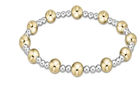 Enewton - Classic Sincerity Pattern 6mm Bead Bracelet - Mixed  Metal
