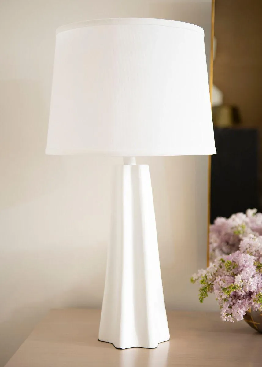 Estrella Lamp Without Shade / Plaster White