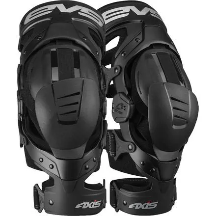 EVS Sports Black Axis Sport Knee Brace Size X-Large Pair Made for Lightweight Comfort and Flexibility AXISS-BK-XP