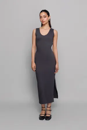 Eyelet Backless Statement Dress