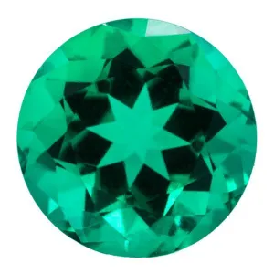 FAB Lab-Grown Round Emerald Stone Size