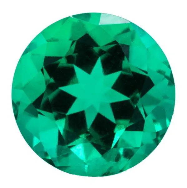 FAB Lab-Grown Round Emerald Stone Size