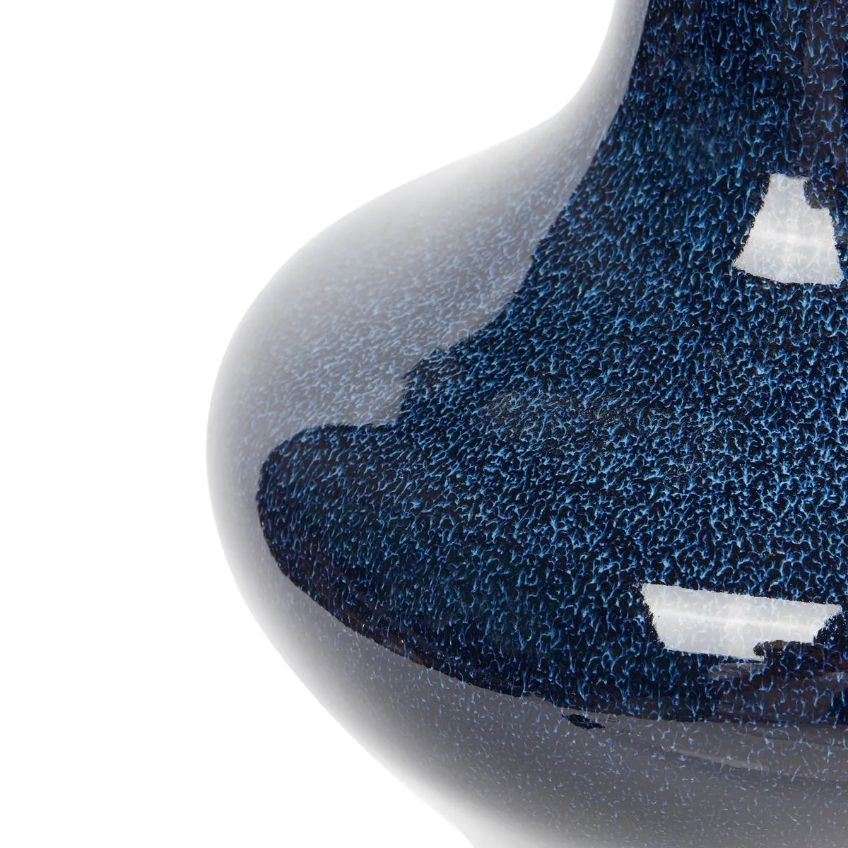 Flare Vase / Deep Blue and White