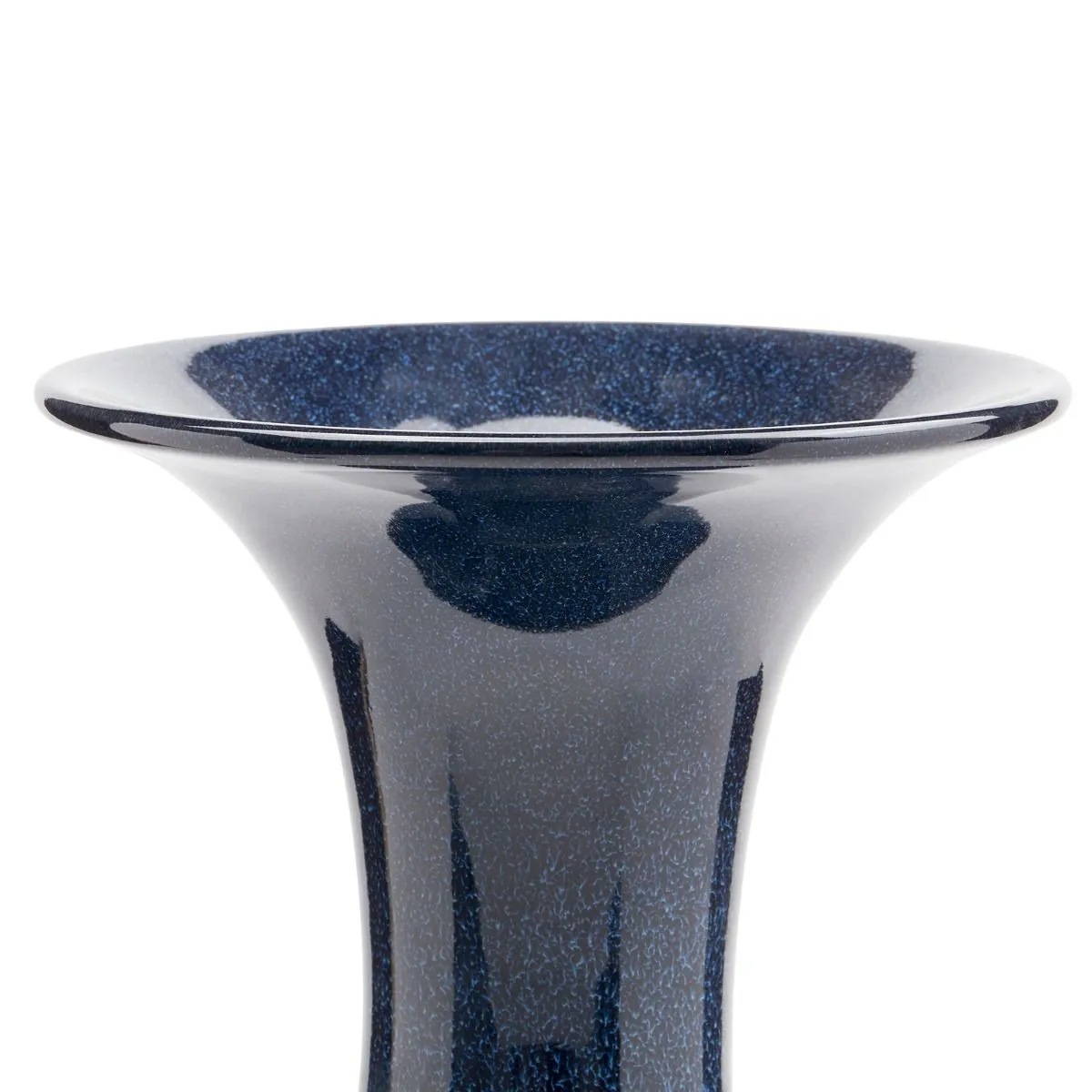 Flare Vase / Deep Blue and White
