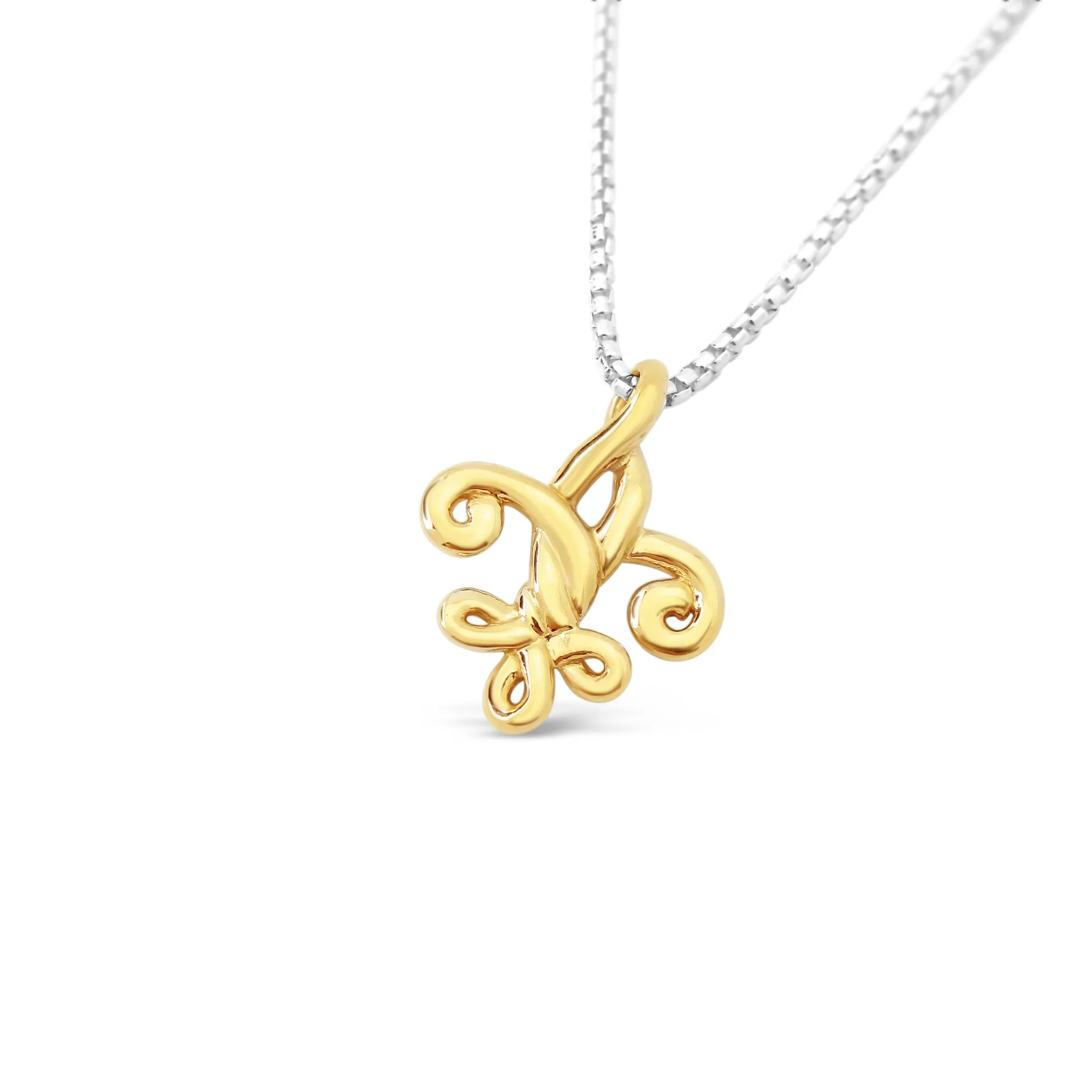 Fleur de Love Knot Solid 18K - Small
