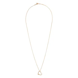 Gold Plated Sterling Silver Heart Necklace