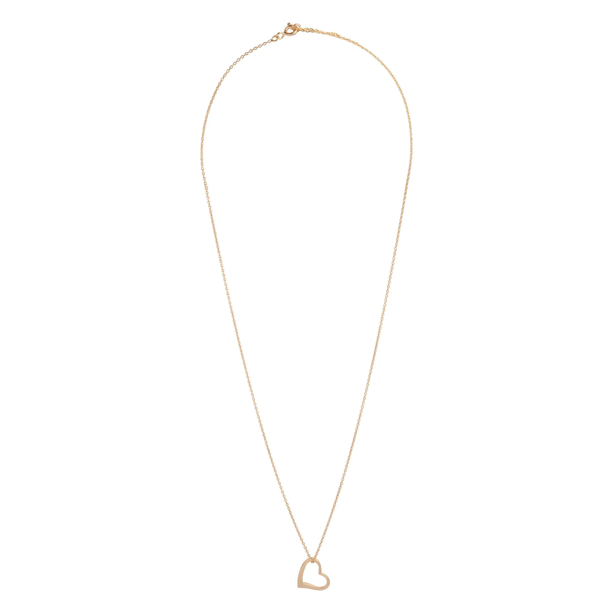 Gold Plated Sterling Silver Heart Necklace