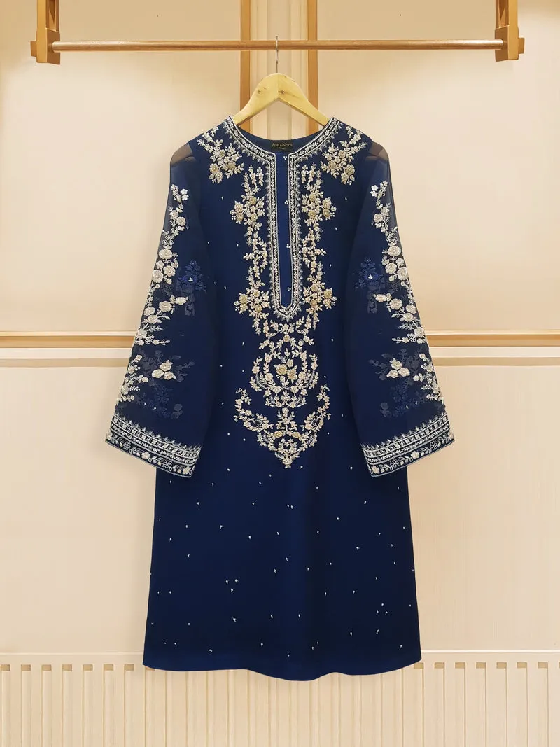 Graceful Embroidered Chiffon Trio