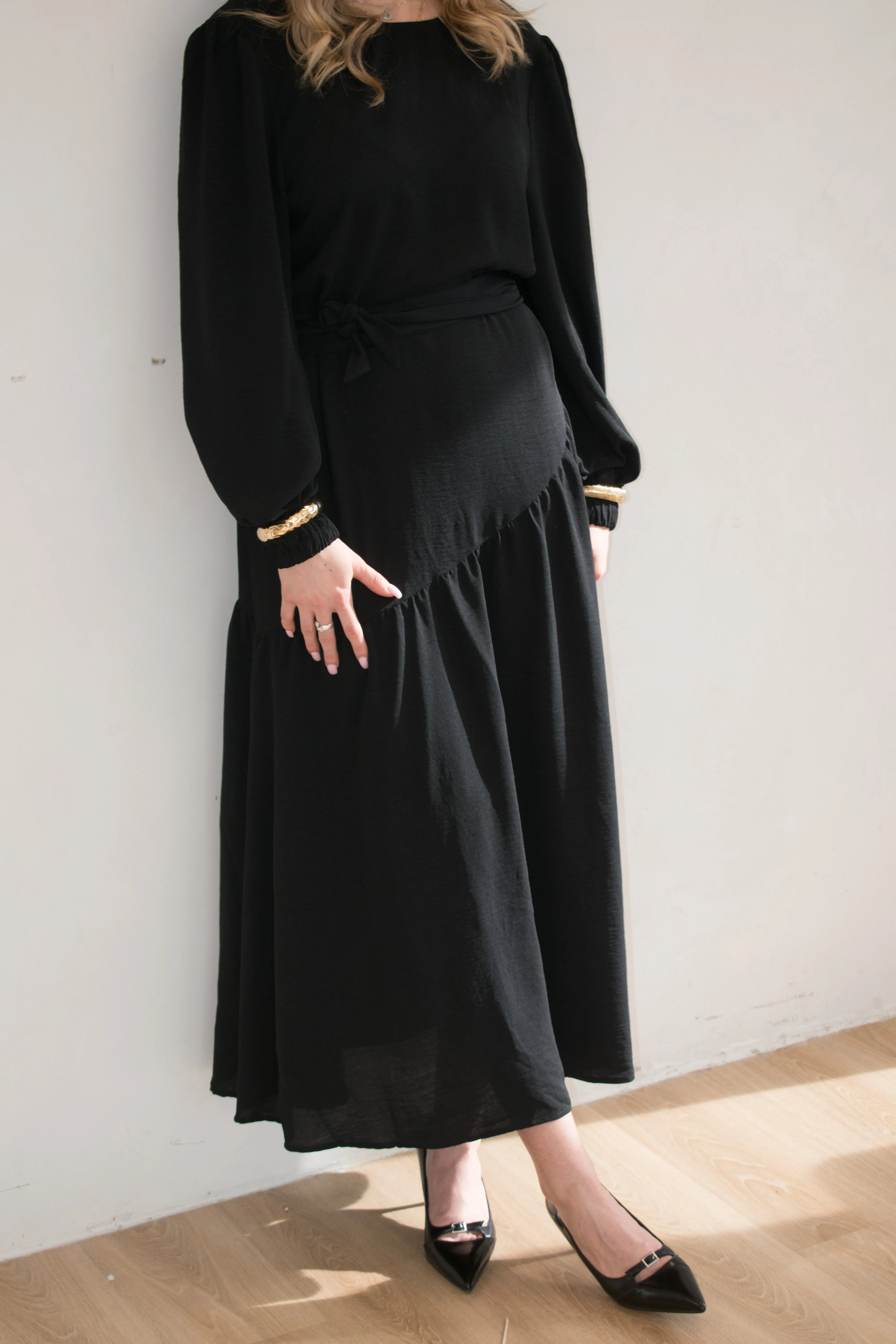 Graceful Flow Maxi- Black