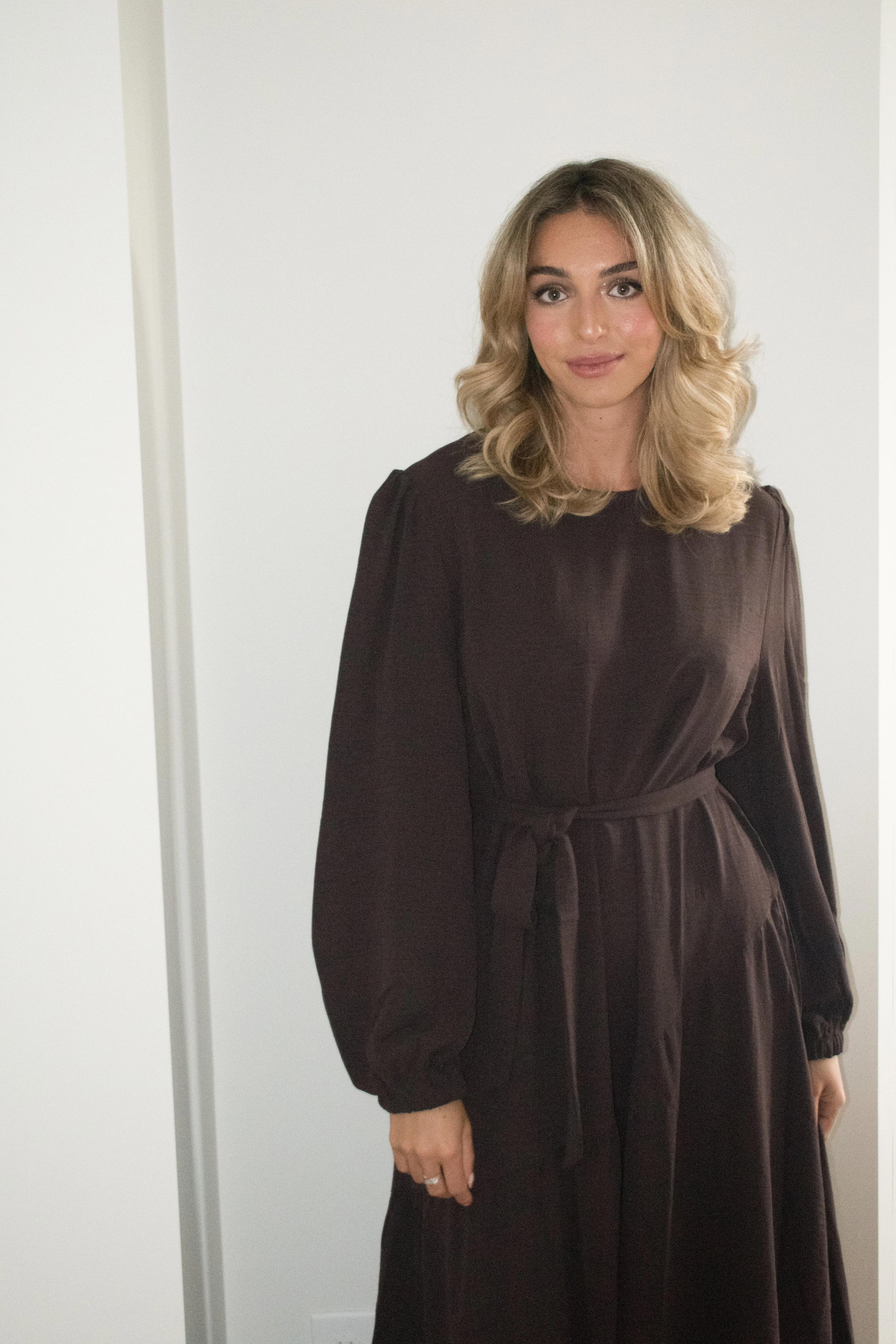 Graceful Flow Maxi- Chocolate Brown