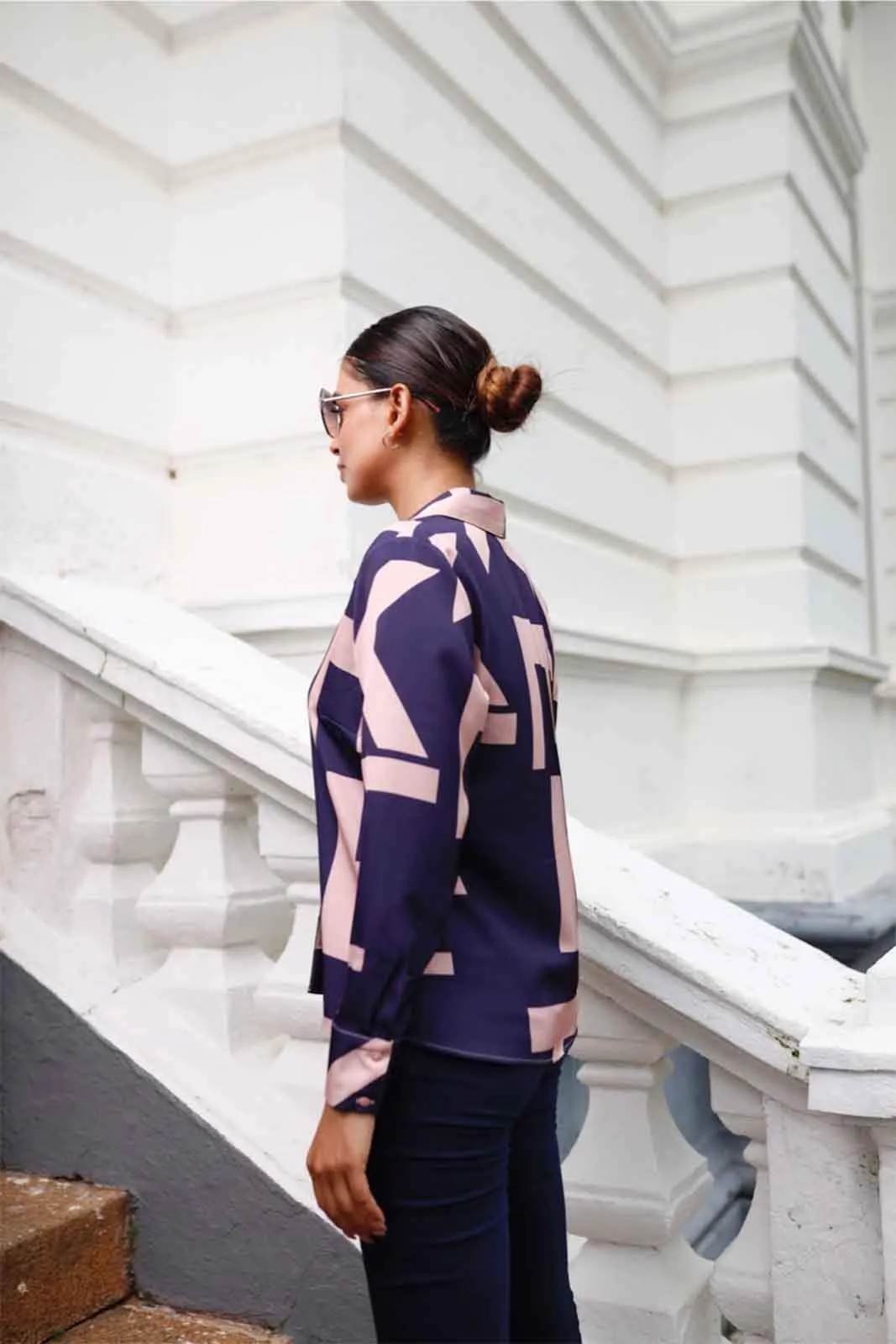 Graceful Lapel Collar WW Top