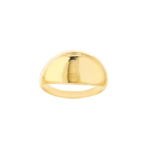 Graduated Narrow Dome Signet Ring