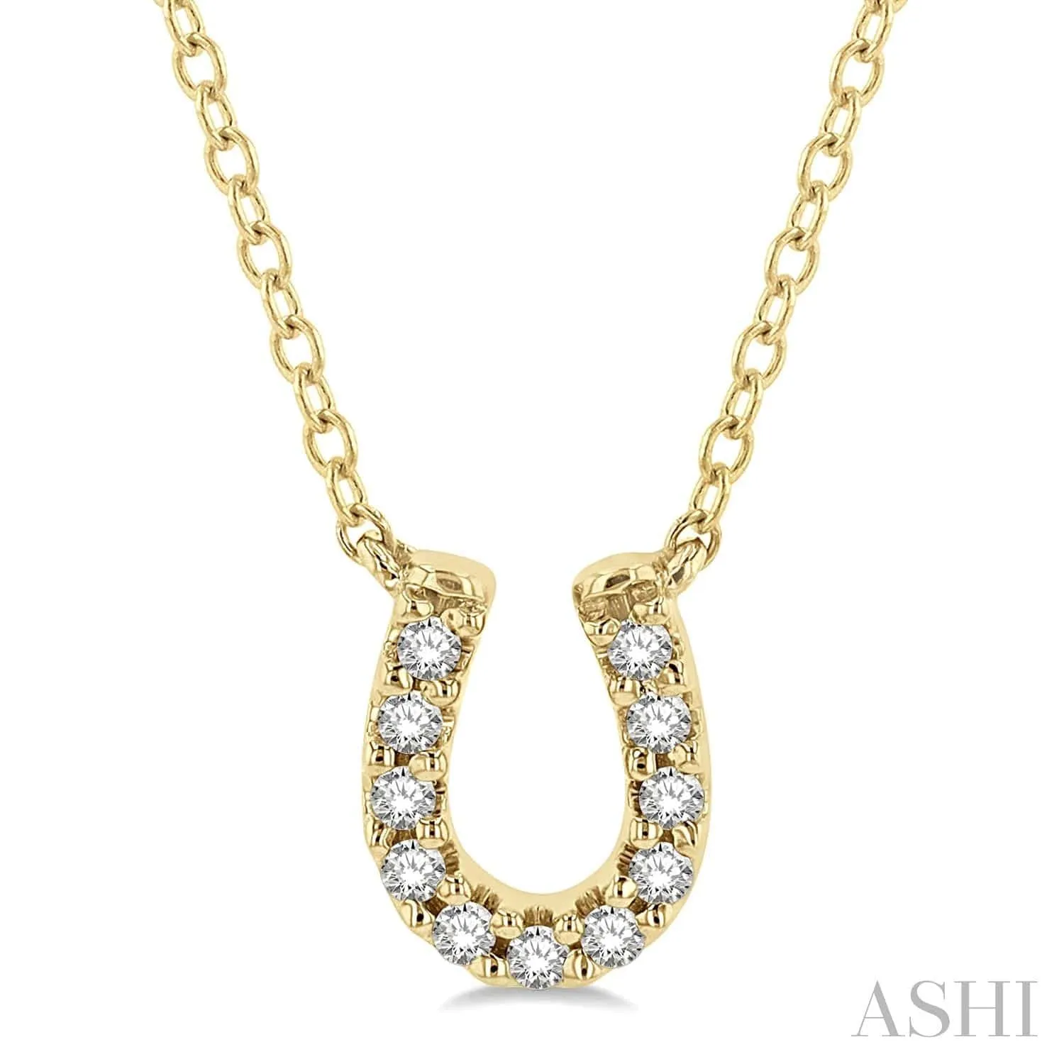 Horse Shoe Petite Diamond Fashion Pendant