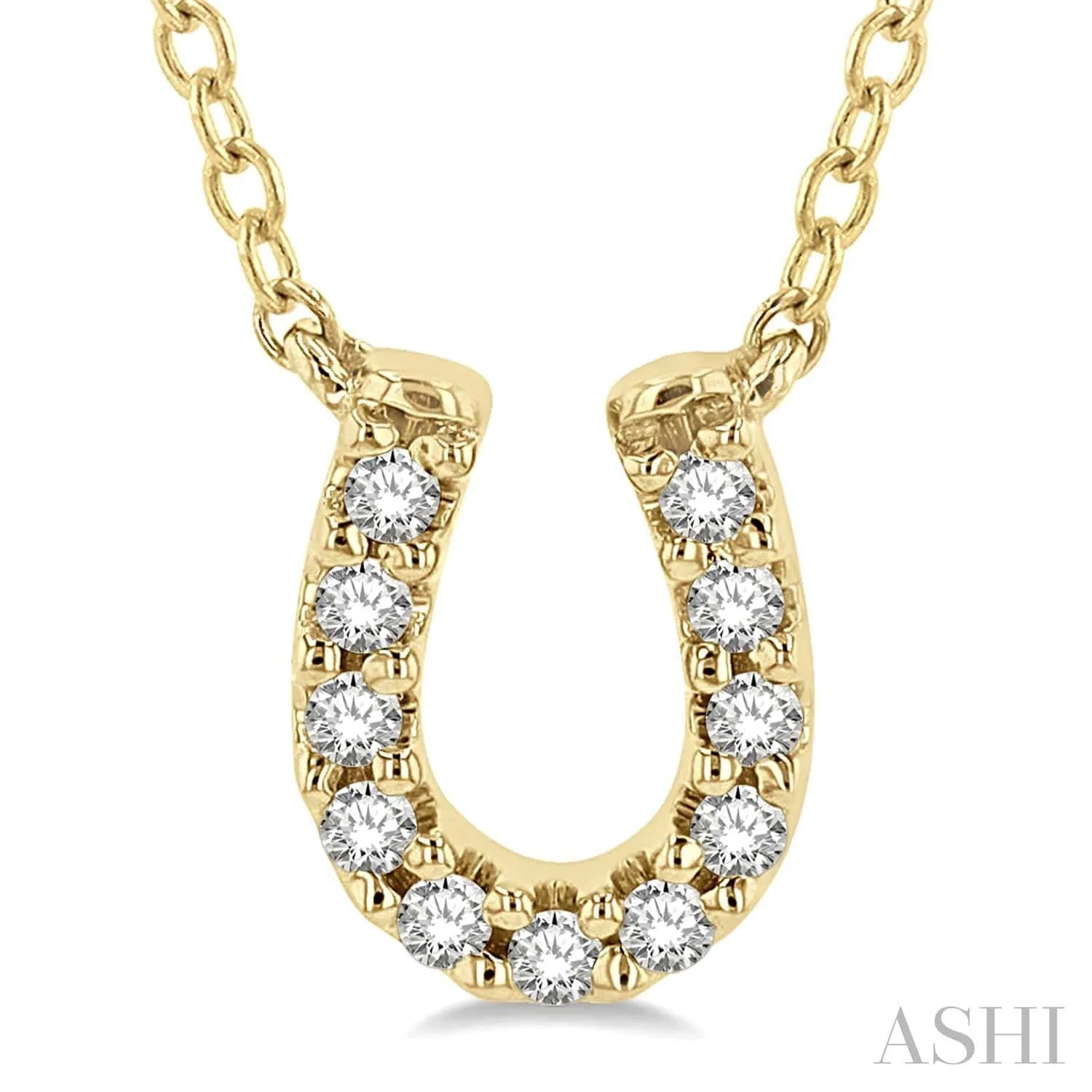 Horse Shoe Petite Diamond Fashion Pendant
