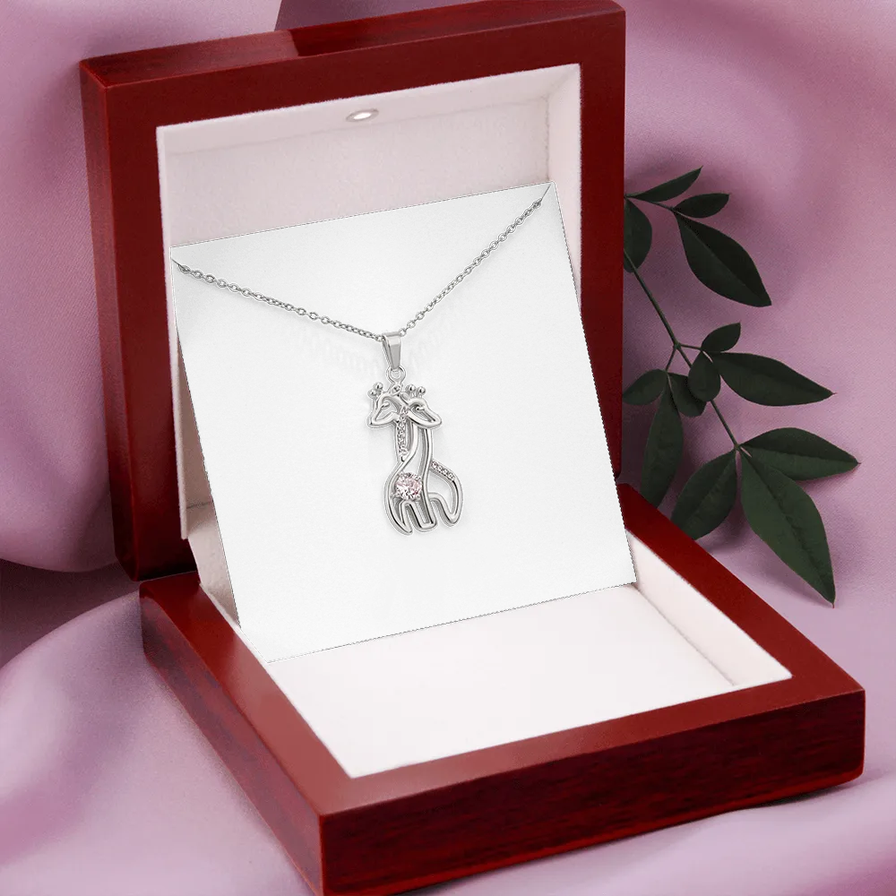 I have you, you have me-Giraffe Necklace for Daughter, From Mom