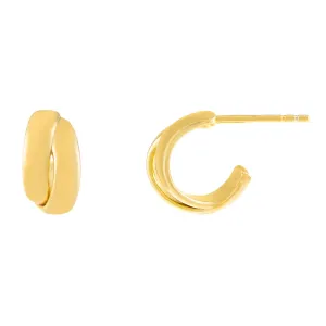 Interlocked Double Hoop Earring