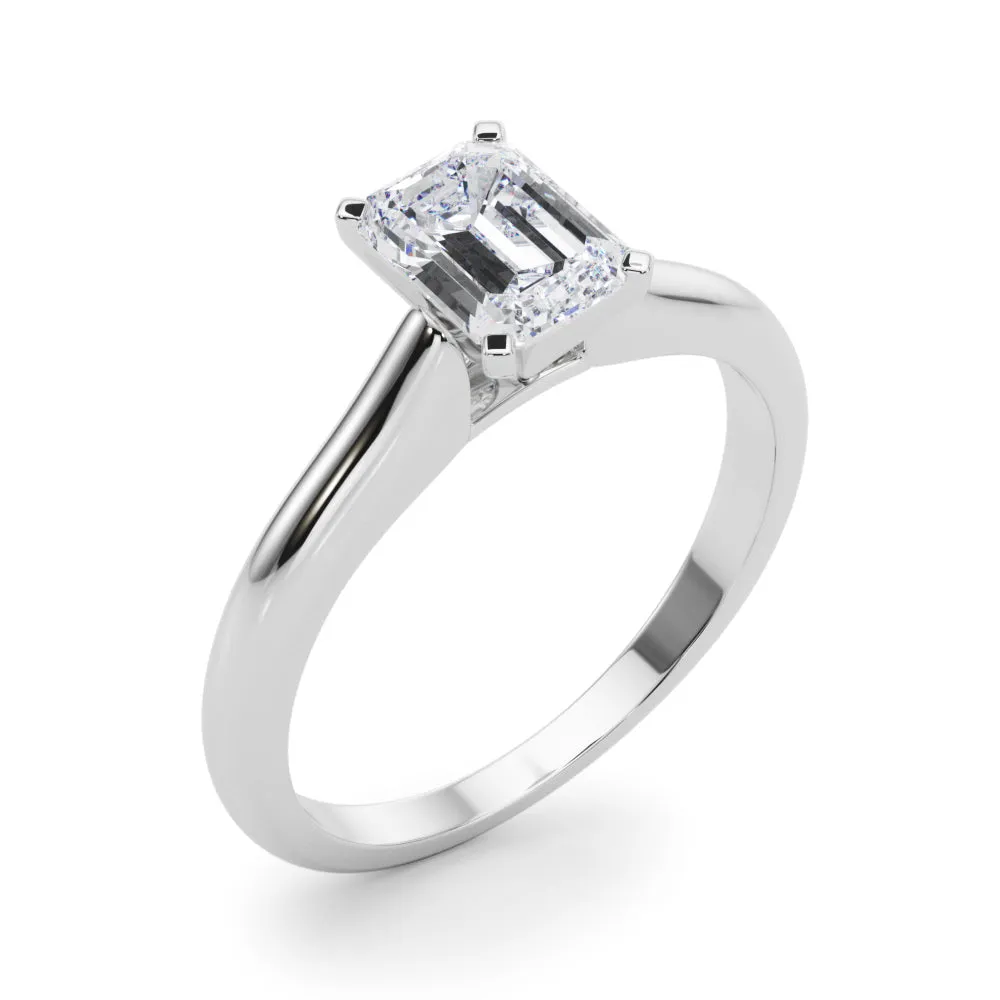 Isabella Emerald Lab Grown Diamond Solitaire Engagement Ring IGI Certified